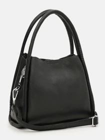 Сумки Borsa Leather модель K1607bl-black Фото