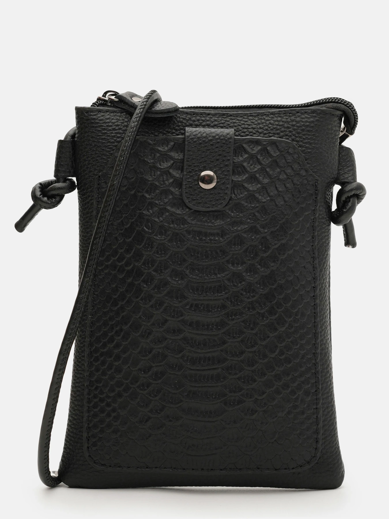 Сумки Borsa Leather модель K18012bl-black Фото