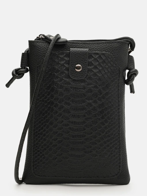 Сумки Borsa Leather модель K18012bl-black Фото