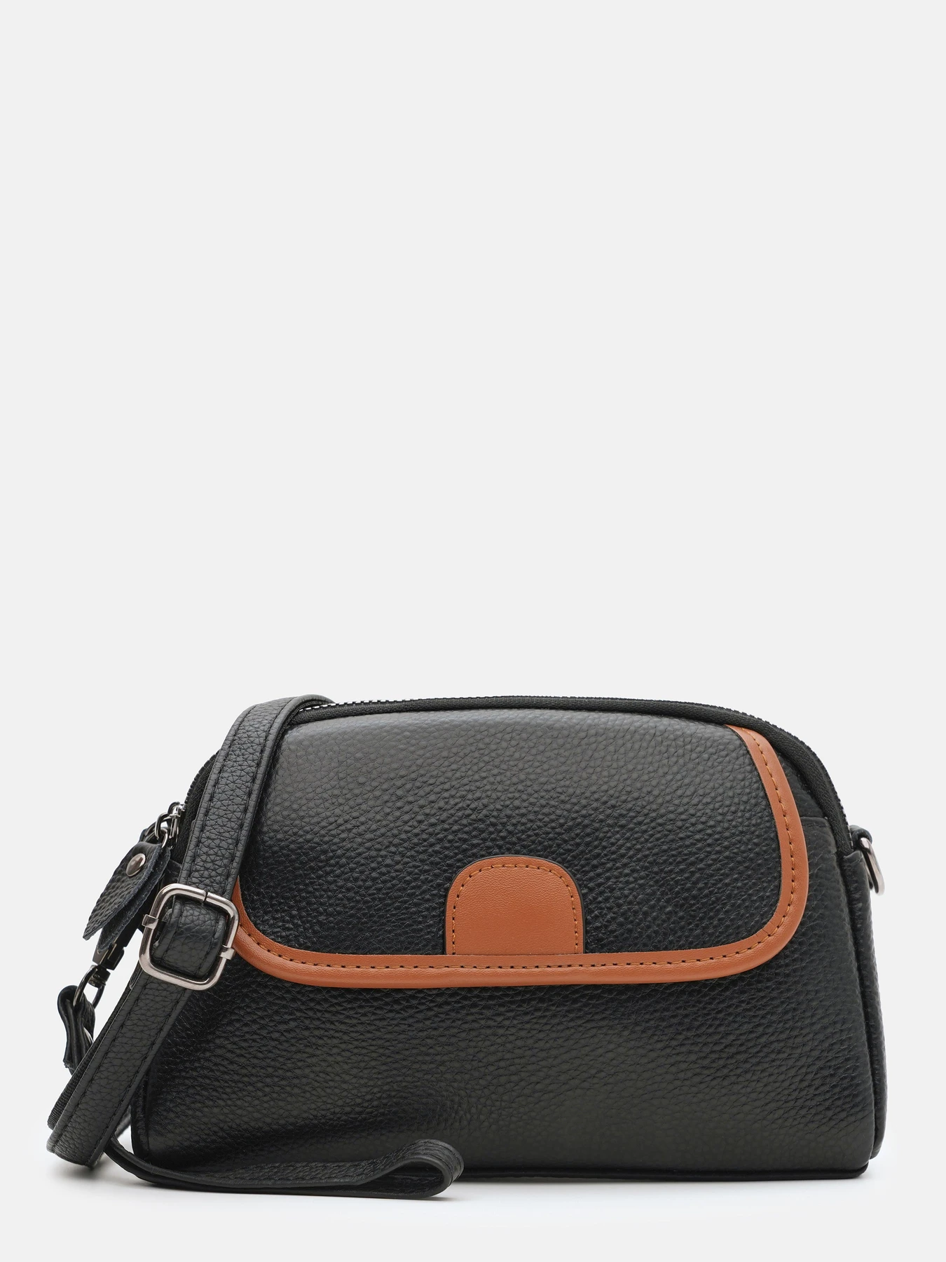 Сумки Borsa Leather модель K12507bl-black Фото