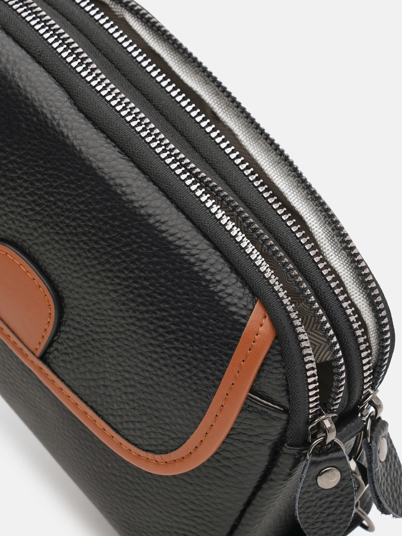 Сумки Borsa Leather модель K12507bl-black Фото