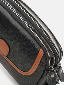 Сумки Borsa Leather модель K12507bl-black Фото