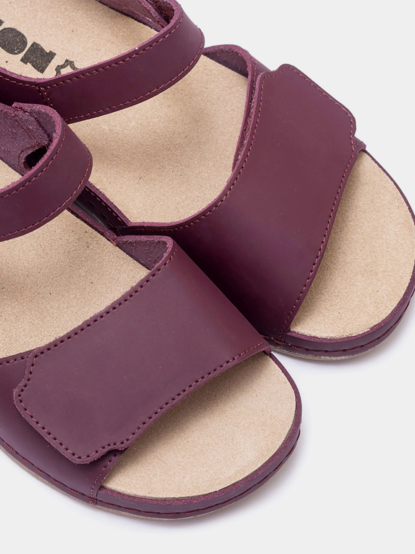 Босоніжки Leon модель 2024-Burgundy Фото