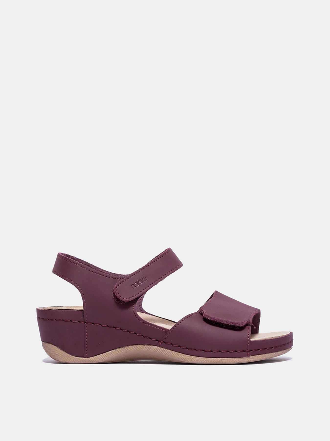 Босоніжки Leon модель 2024-Burgundy Фото