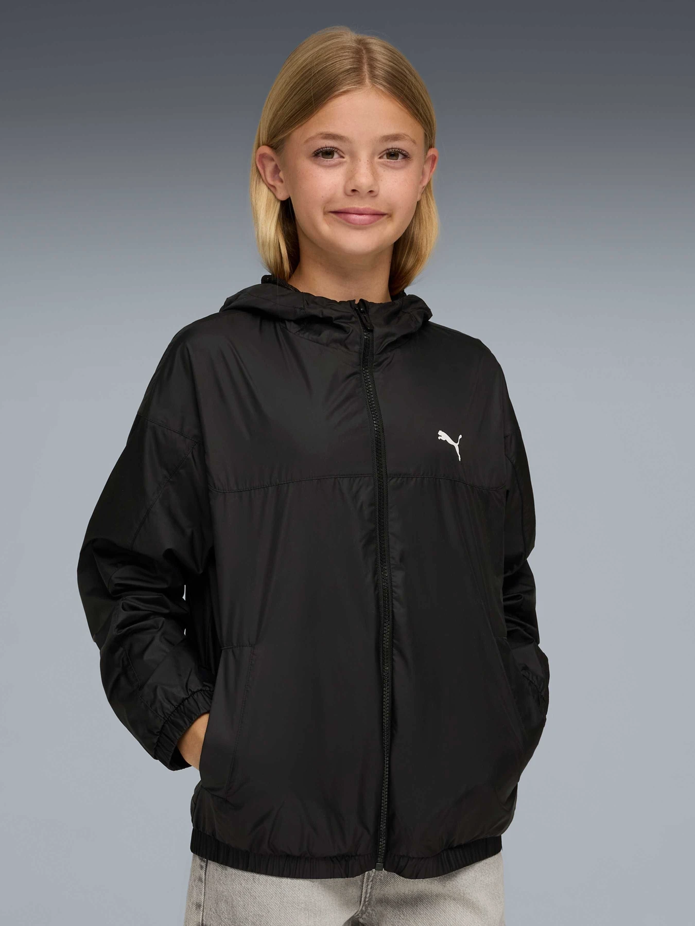 Куртки та дублянки PUMA Mesh Lined Windbreaker модель 629922 Фото