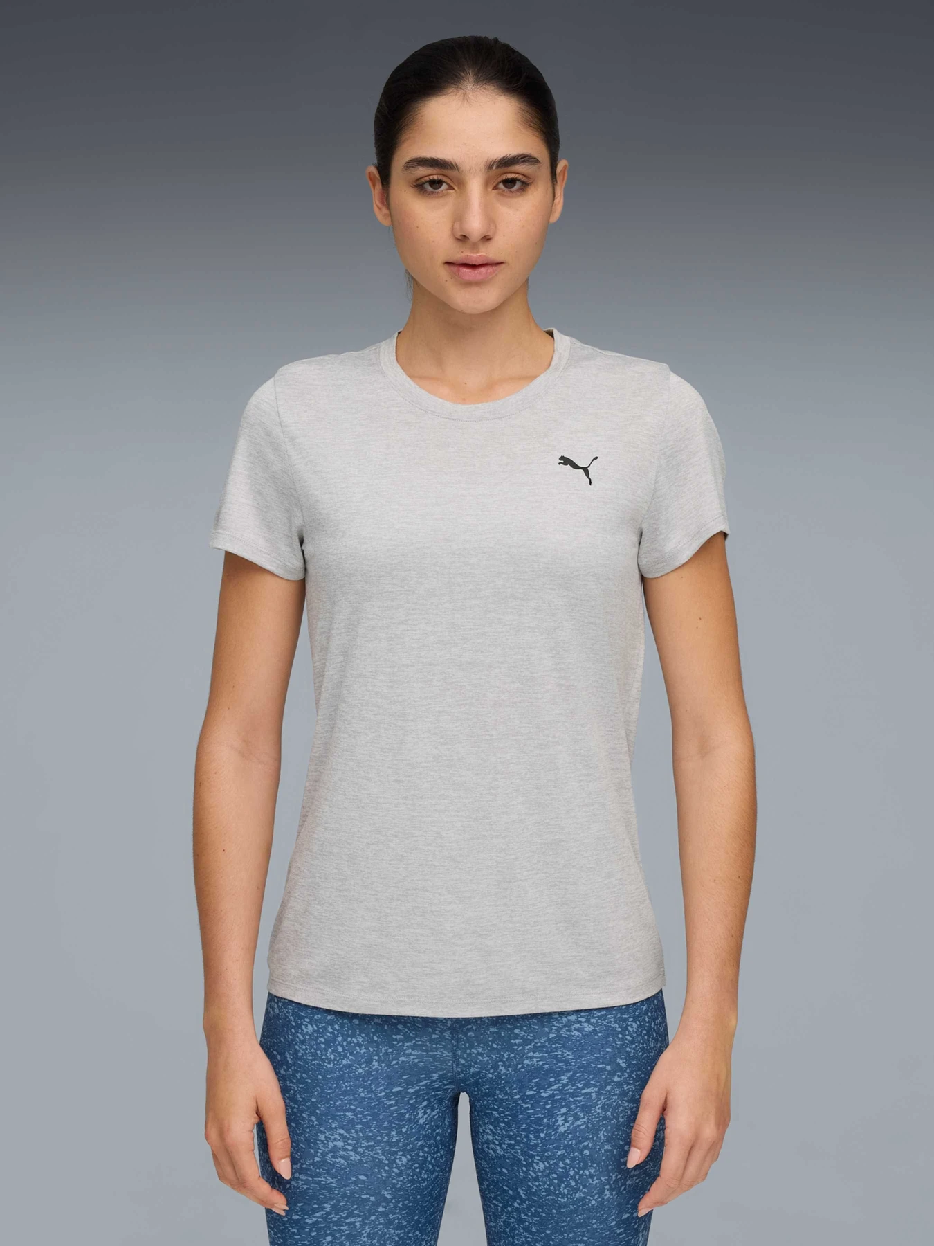Футболки и поло PUMA W Tad Essential Heather Tee модель 525891 Футболки и поло PUMA W Tad Essential Heather Tee модель 525891 Фото