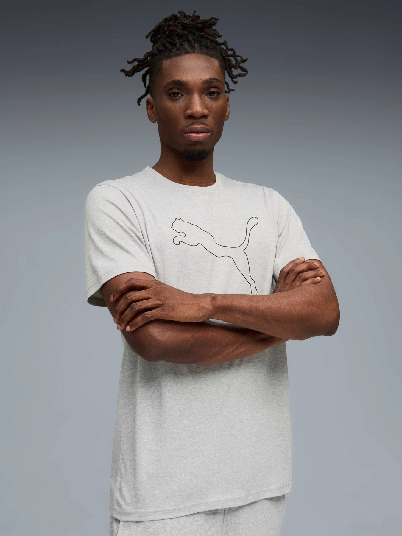 Футболки и поло PUMA M Tad Ess Heather Cat Tee модель 525907 Фото