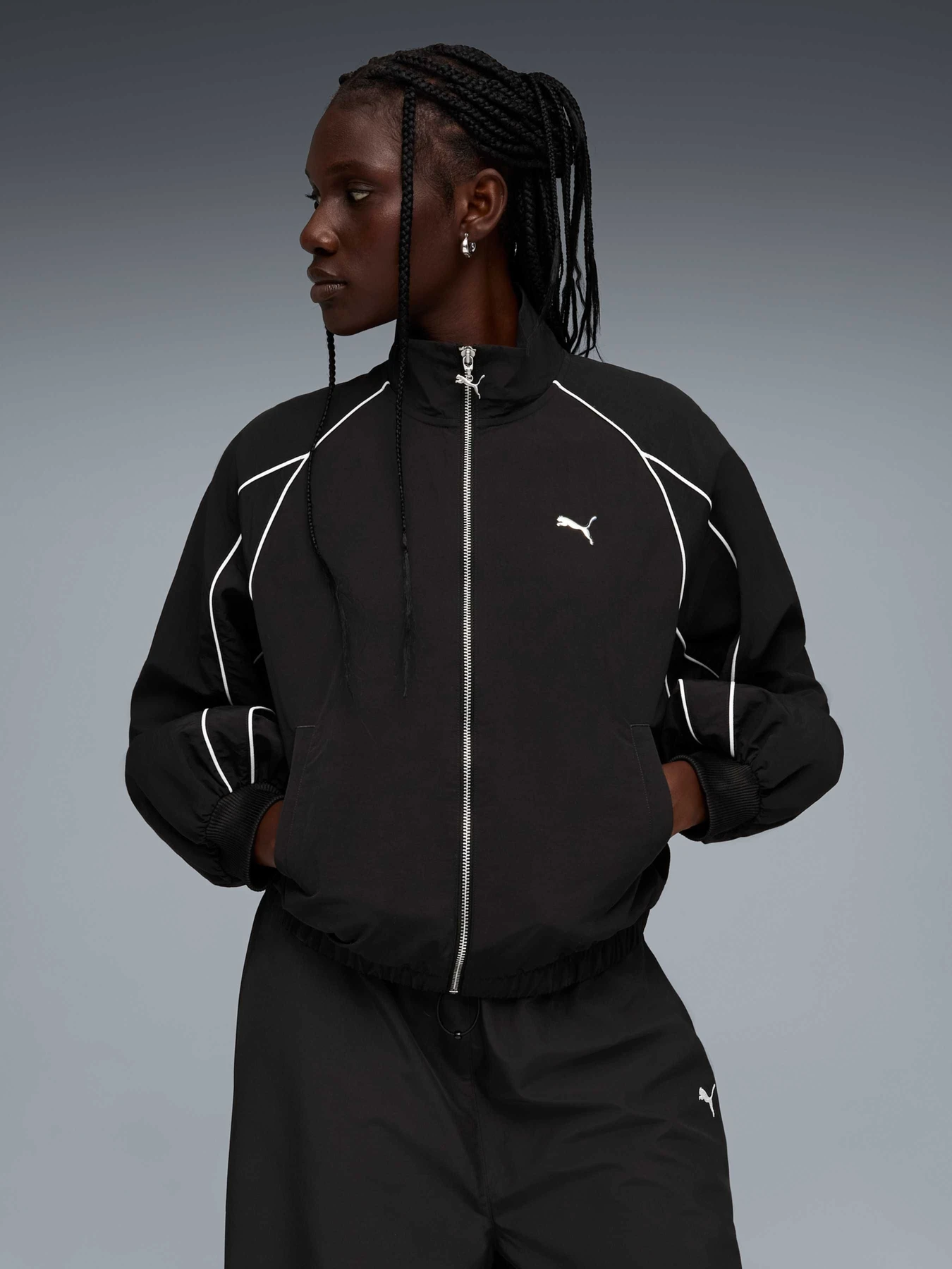 Худи и свитшоты PUMA T7 Balloon Sleeve Jacket Wv модель 634558 Худи и свитшоты PUMA T7 Balloon Sleeve Jacket Wv модель 634558 Фото