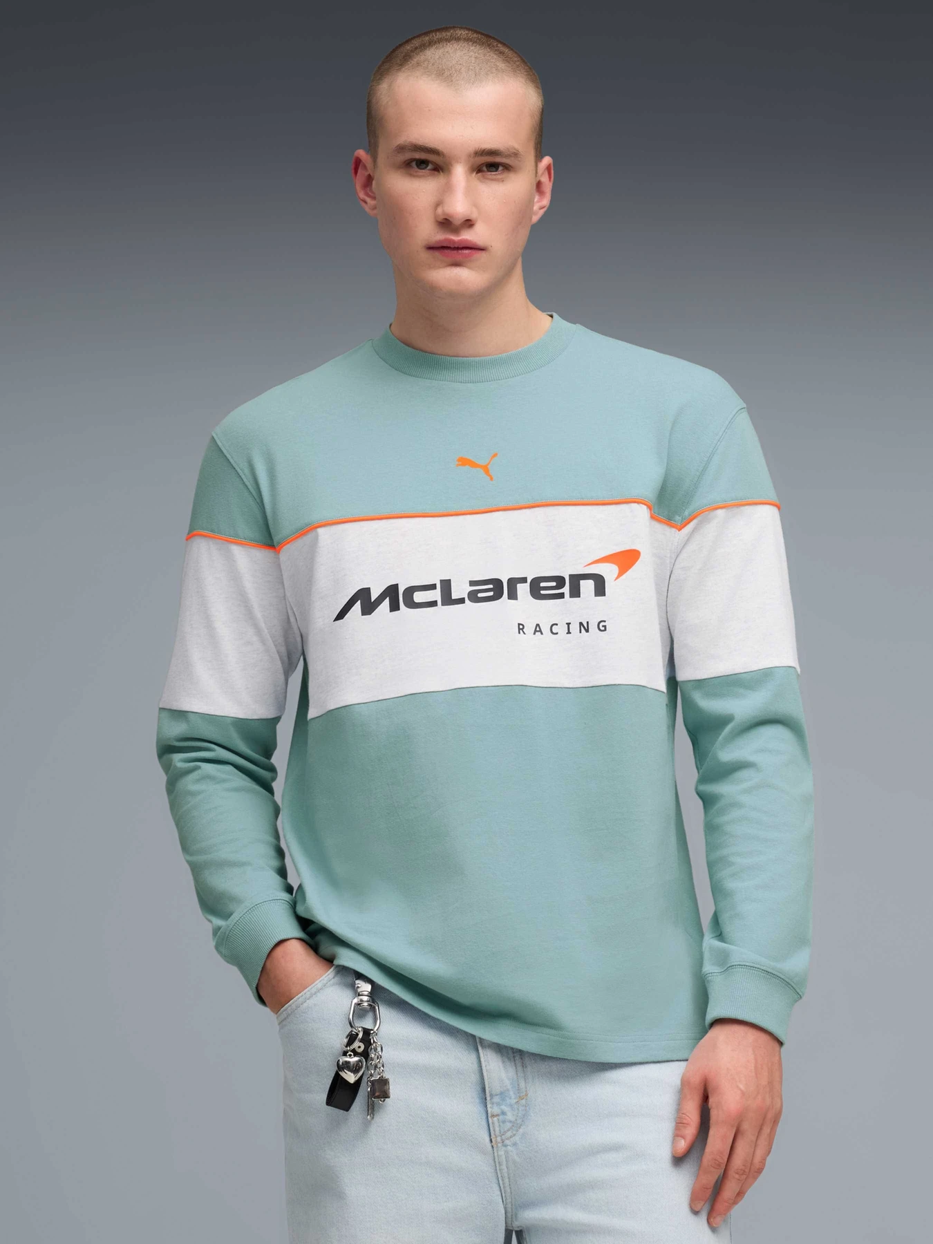 Худи и свитшоты PUMA Mclaren Ls T-shirt модель 637508 Худи и свитшоты PUMA Mclaren Ls T-shirt модель 637508 Фото
