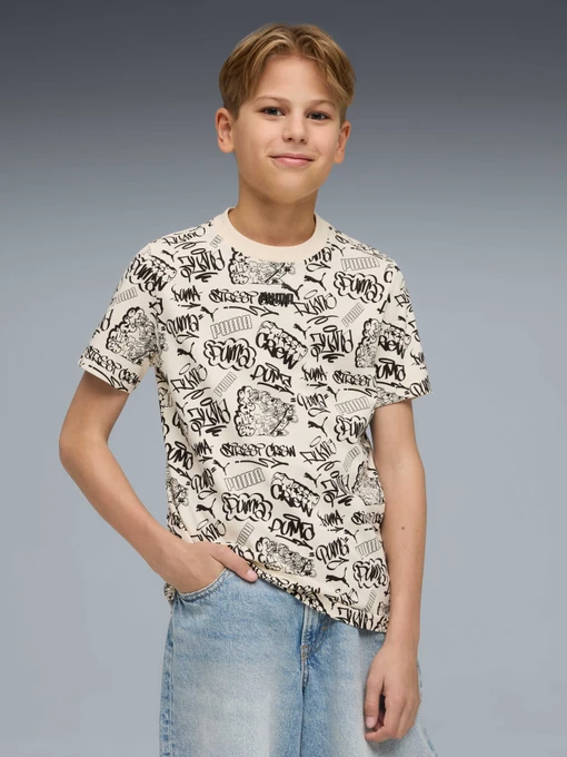 Дитяча Футболка PUMA Mid90s Aop Tee фото 3