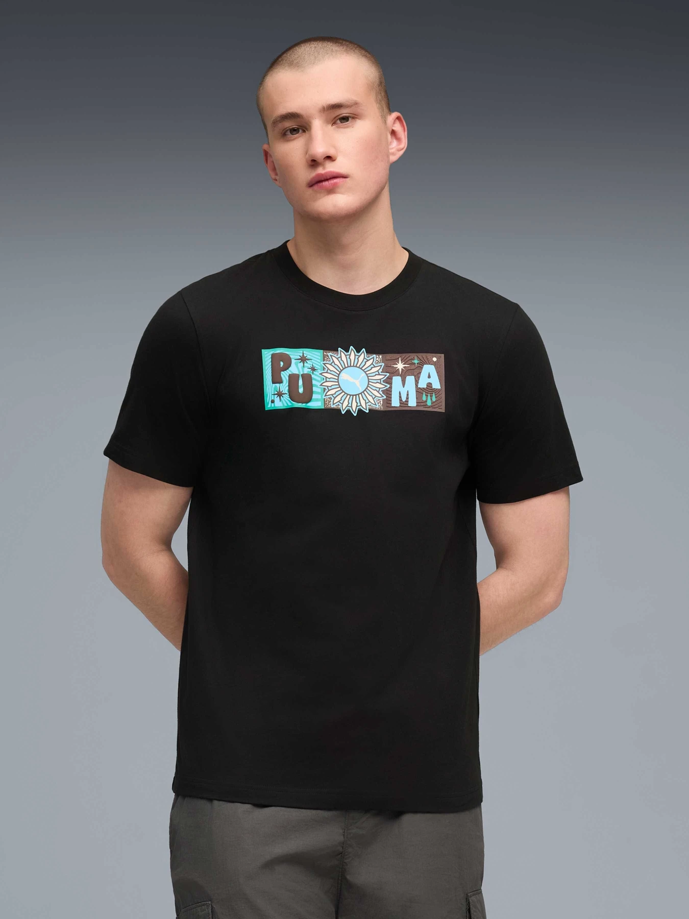 Футболки и поло PUMA Sunset Drive Graphic Tee модель 634394 Футболки и поло PUMA Sunset Drive Graphic Tee модель 634394 Фото