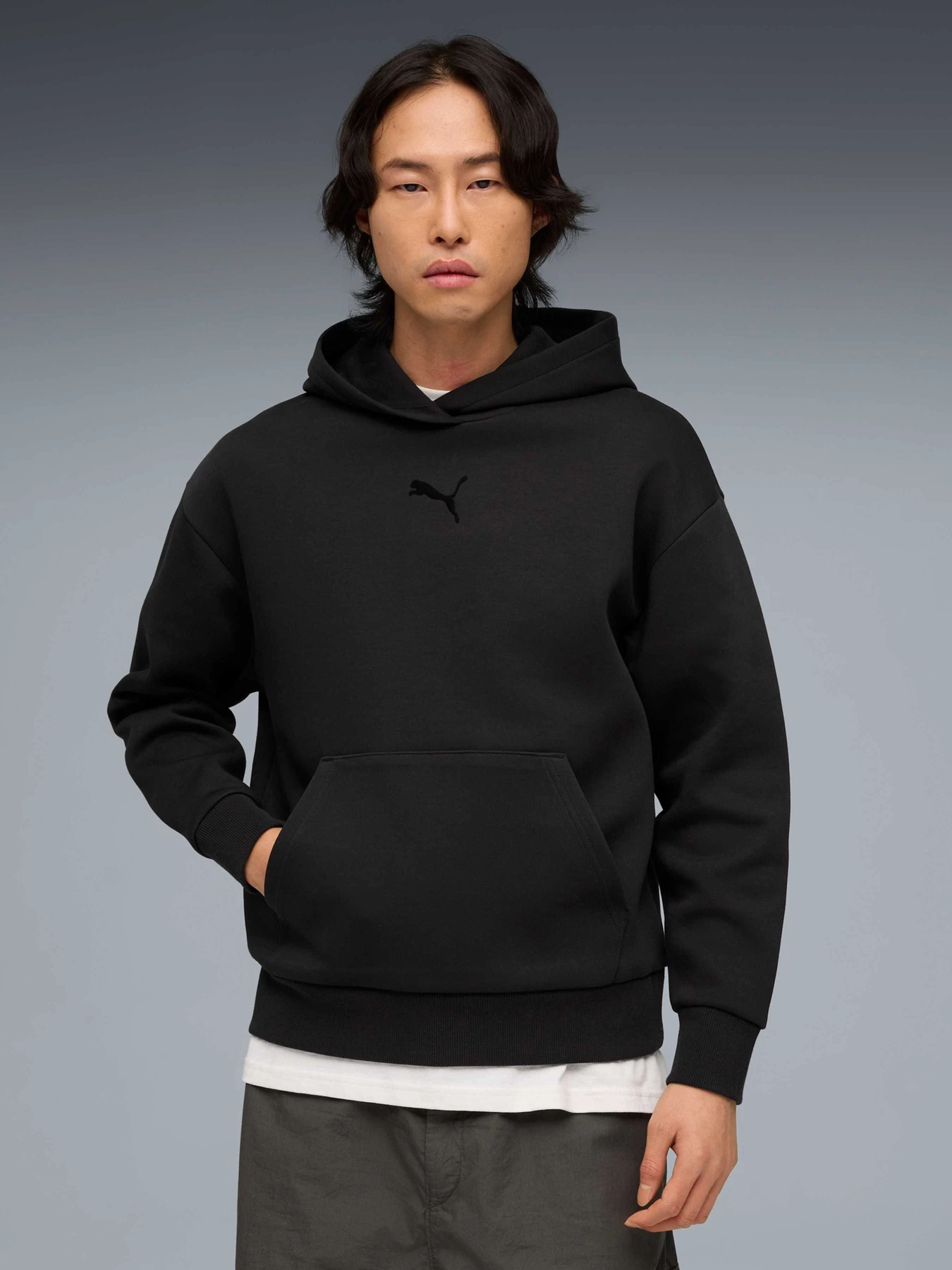 Худи и свитшоты PUMA Ess Elevated Logo Hoodie Dk модель 634577 Худи и свитшоты PUMA Ess Elevated Logo Hoodie Dk модель 634577 Фото