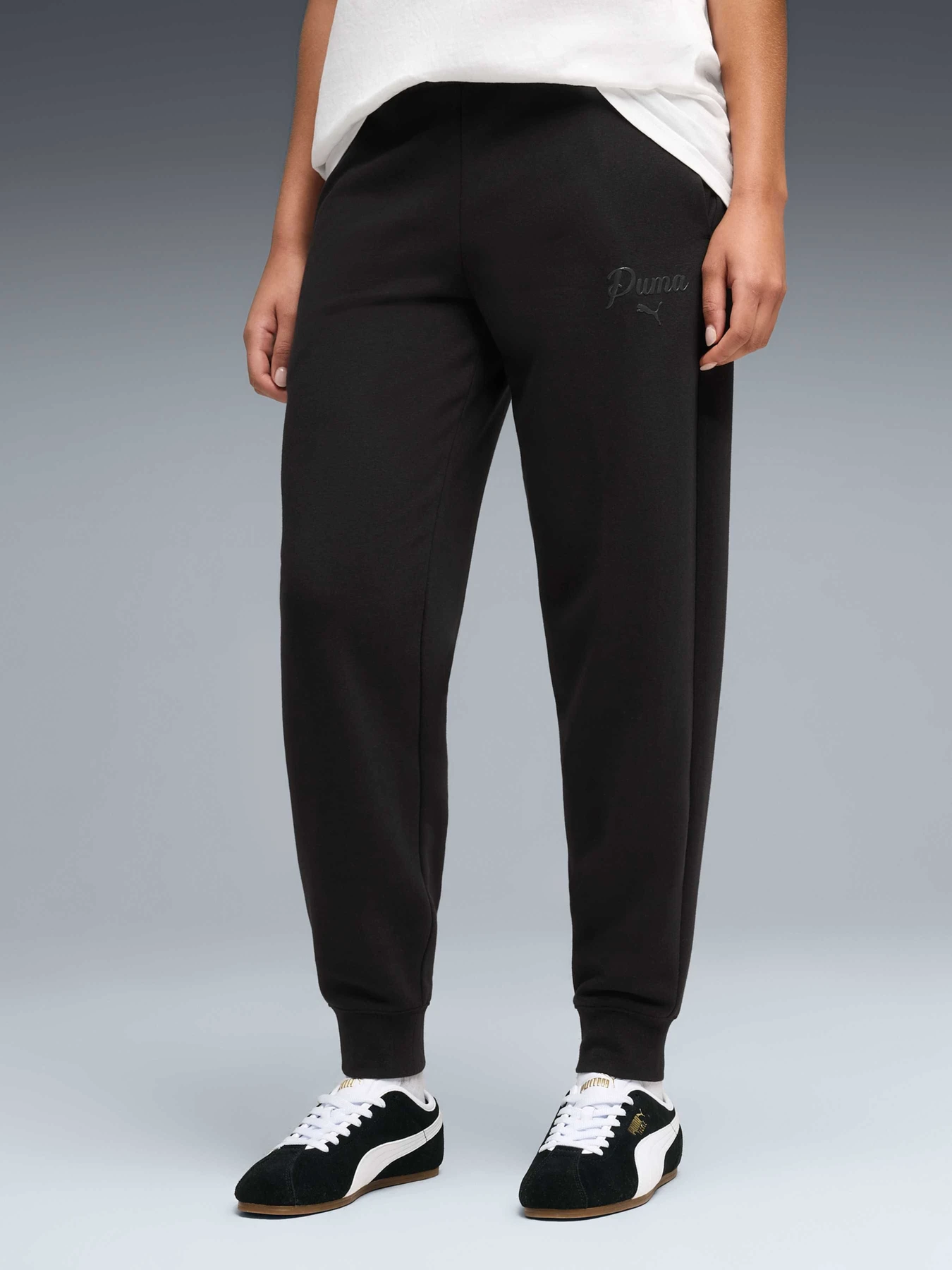 Брюки PUMA Ess Script Sweatpants модель 691763 Брюки PUMA Ess Script Sweatpants модель 691763 Фото