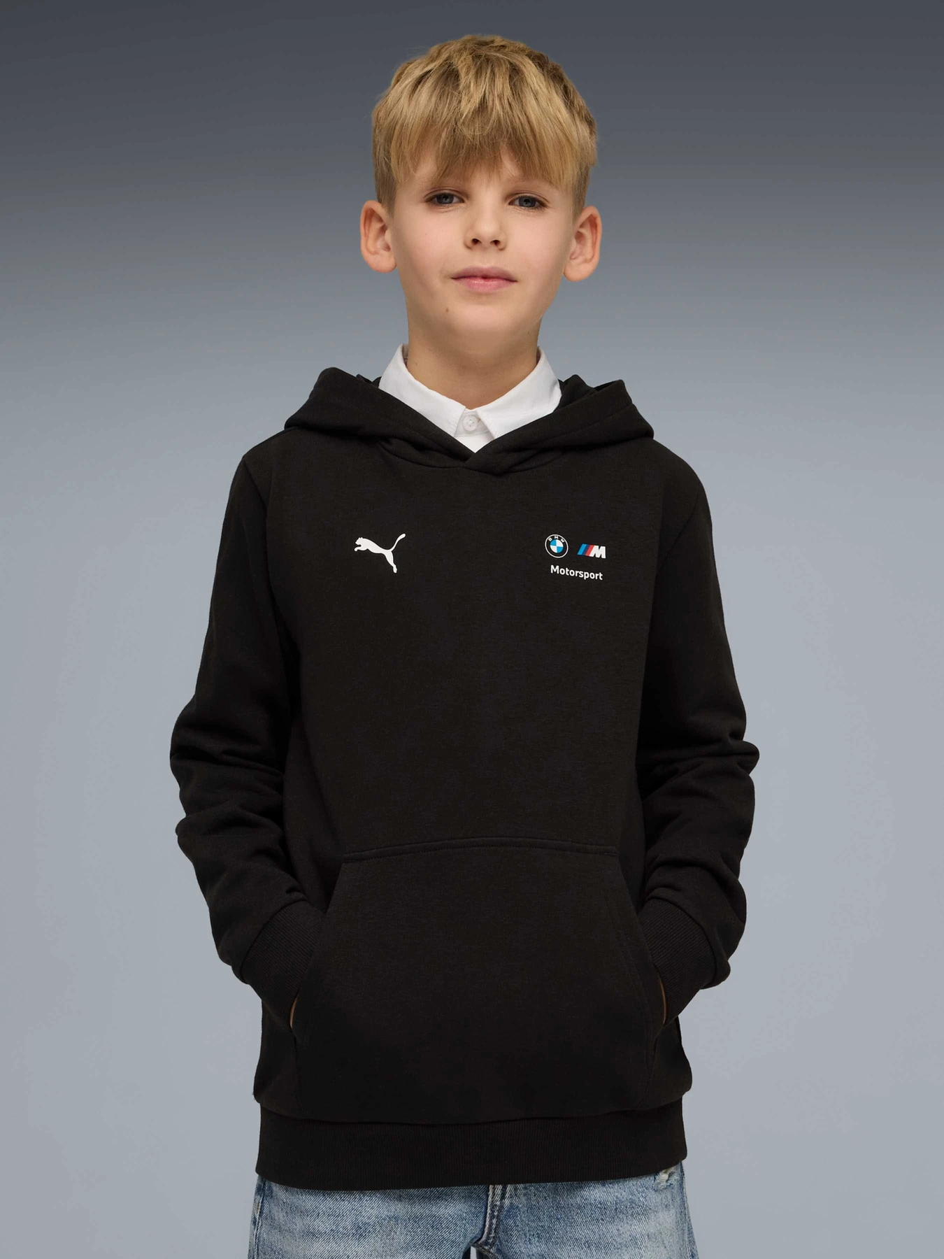 Худі та світшоти PUMA Bmw Mms Kids Ess Hoodie модель 634981 Фото