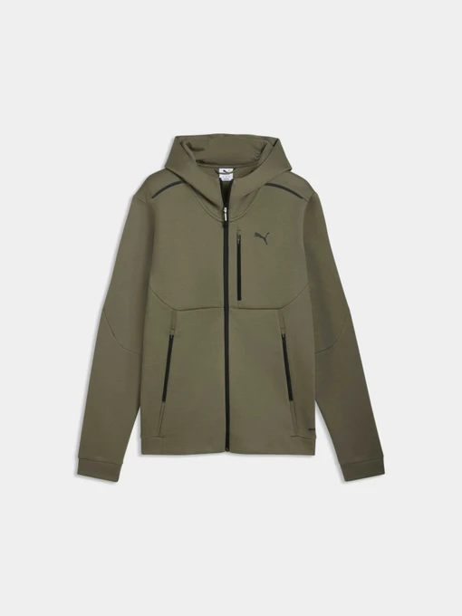 Худі та світшоти PUMA Tech Full-zip Hoodie Dk модель 634415 Фото