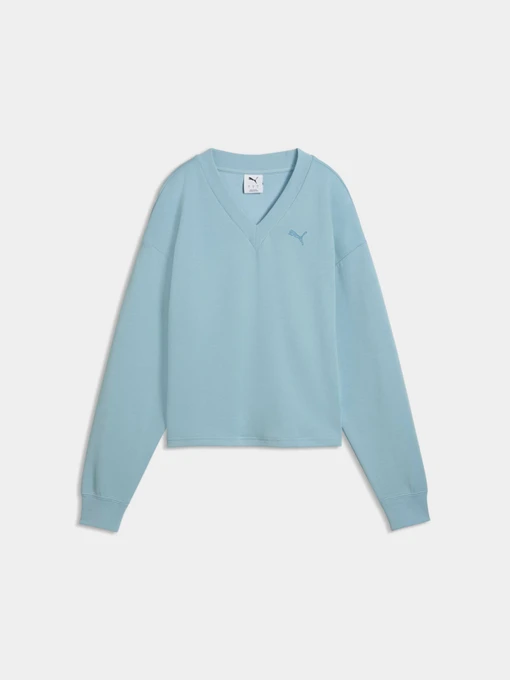 Худи и свитшоты PUMA Ess Elevated V-neck Crew Dk модель 691816 Фото