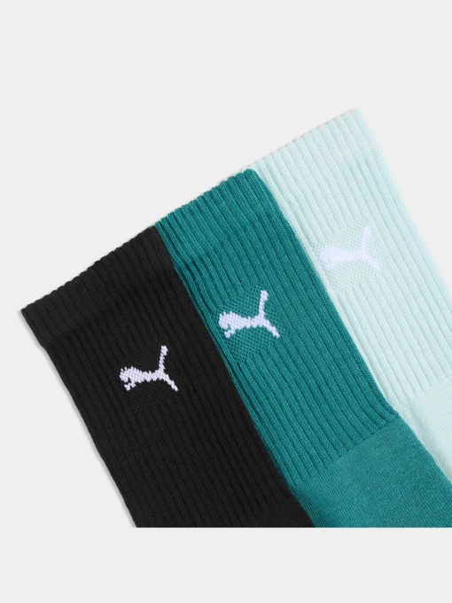 PUMA Crew Sock 3p Набір шкарпеток колір зелений фото 2