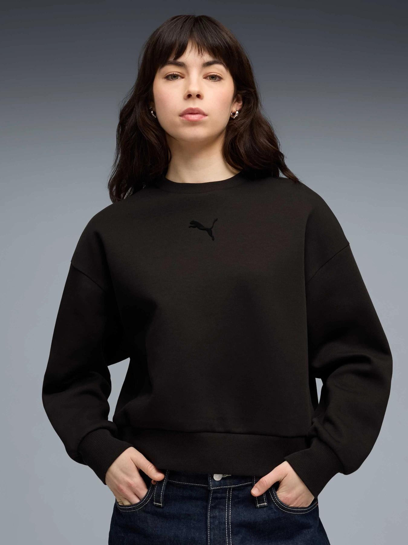 Худи и свитшоты PUMA Ess Elevated Crew Dk модель 634578 Фото