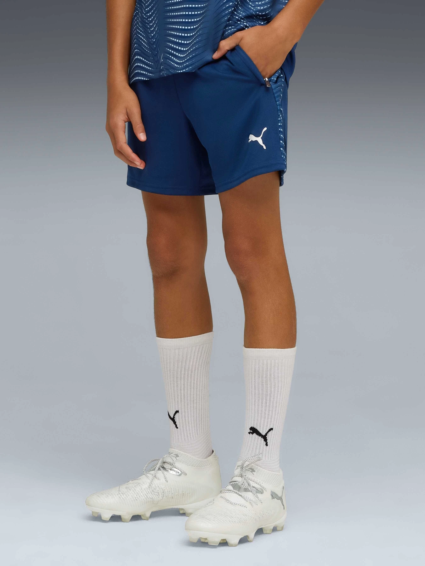 Шорты PUMA Individualfinal Shorts Jr модель 660429 Шорты PUMA Individualfinal Shorts Jr модель 660429 Фото