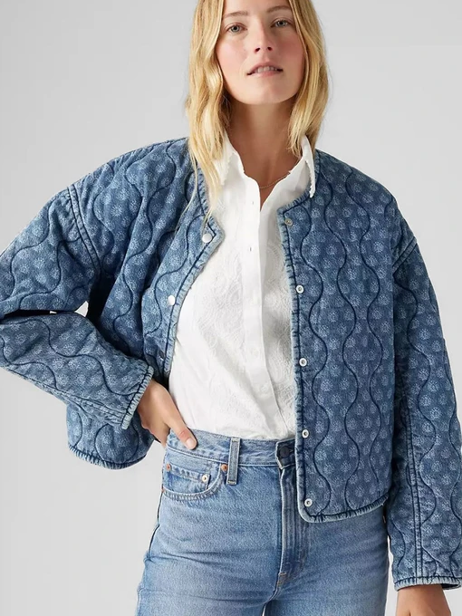Бавовняна Жіноча Джинсова куртка Levi's фото 3