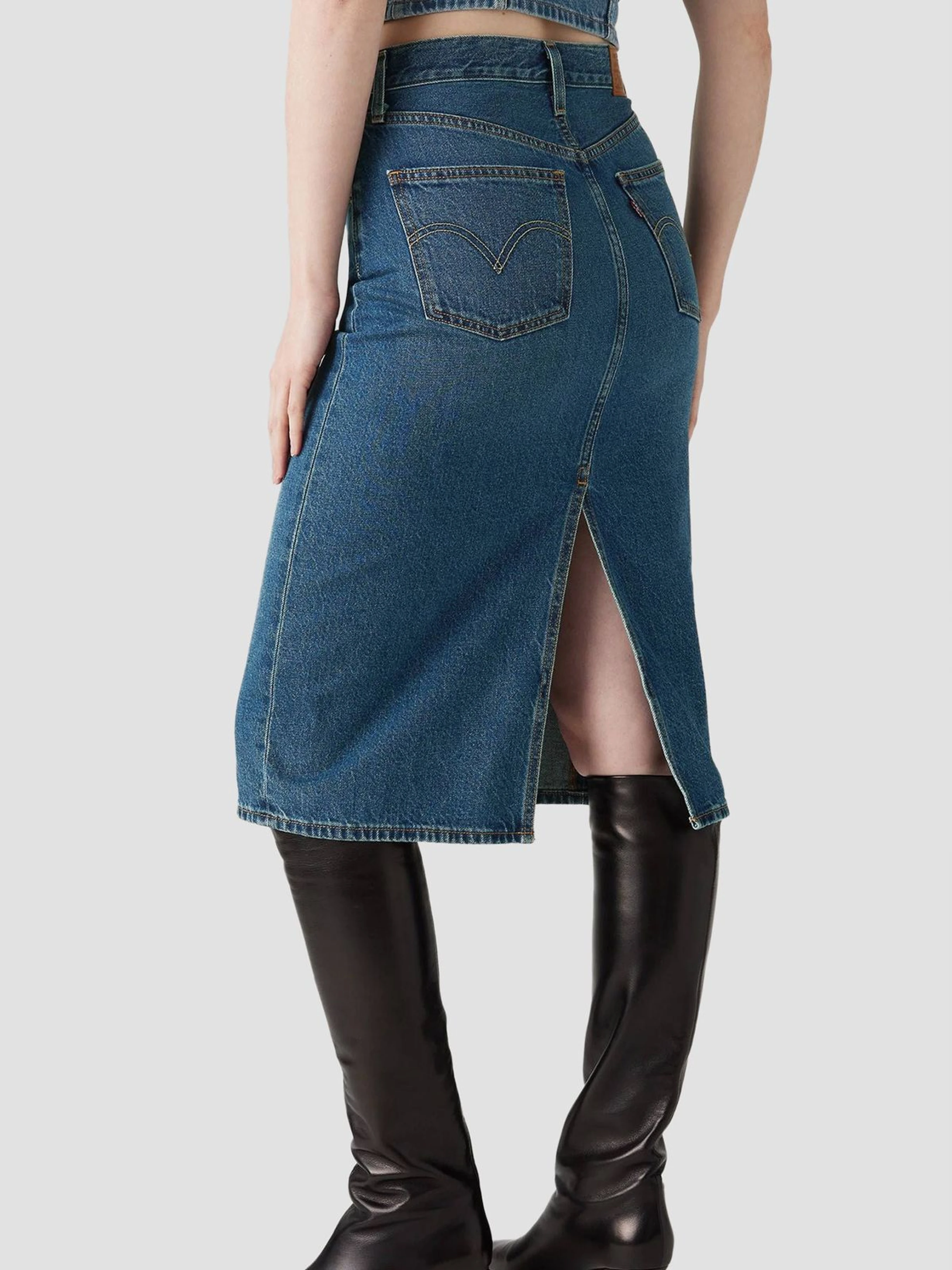 Бавовняна Жіноча Джинсова спідниця Levi's фото 3