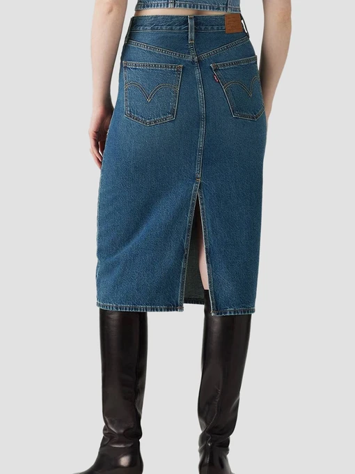 Бавовняна Жіноча Джинсова спідниця Levi's фото 2