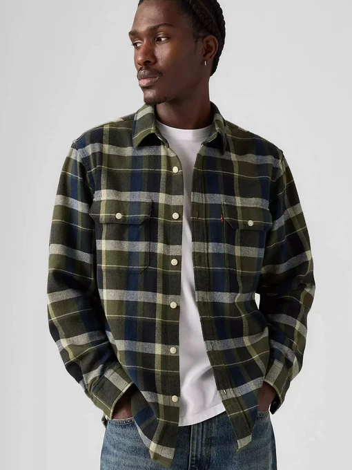 Бавовняна Чоловіча Сорочка в клітинку Levi's фото 3