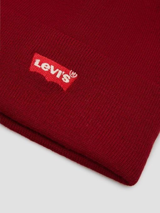 Levi's Шапка колір червоний фото 3