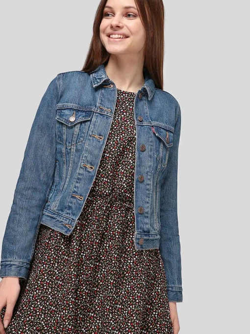 Бавовняна Жіноча Джинсова куртка Levi's фото 3