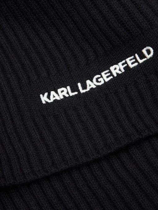 Karl Lagerfeld Шарф колір чорний фото 3