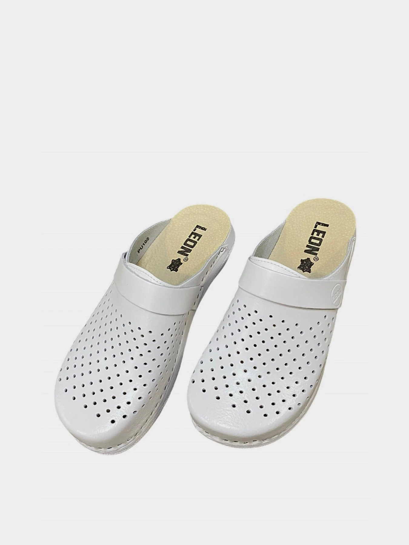 Шльопанці Leon модель PU102-White Шльопанці Leon модель PU102-White Фото