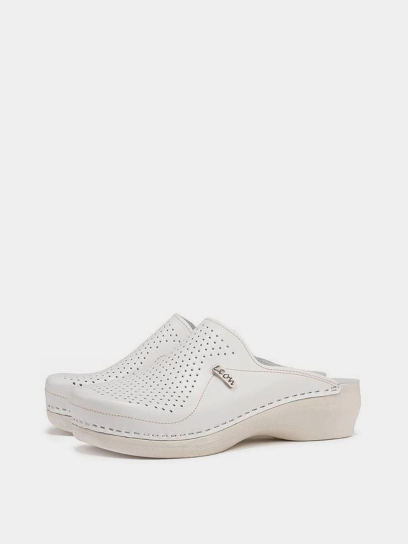 Шлёпанцы Leon модель PU115-White Шлёпанцы Leon модель PU115-White Фото