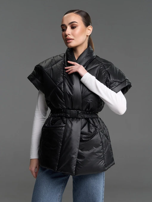 Куртки и дубленки ISSA Plus модель SA-685_черный Фото