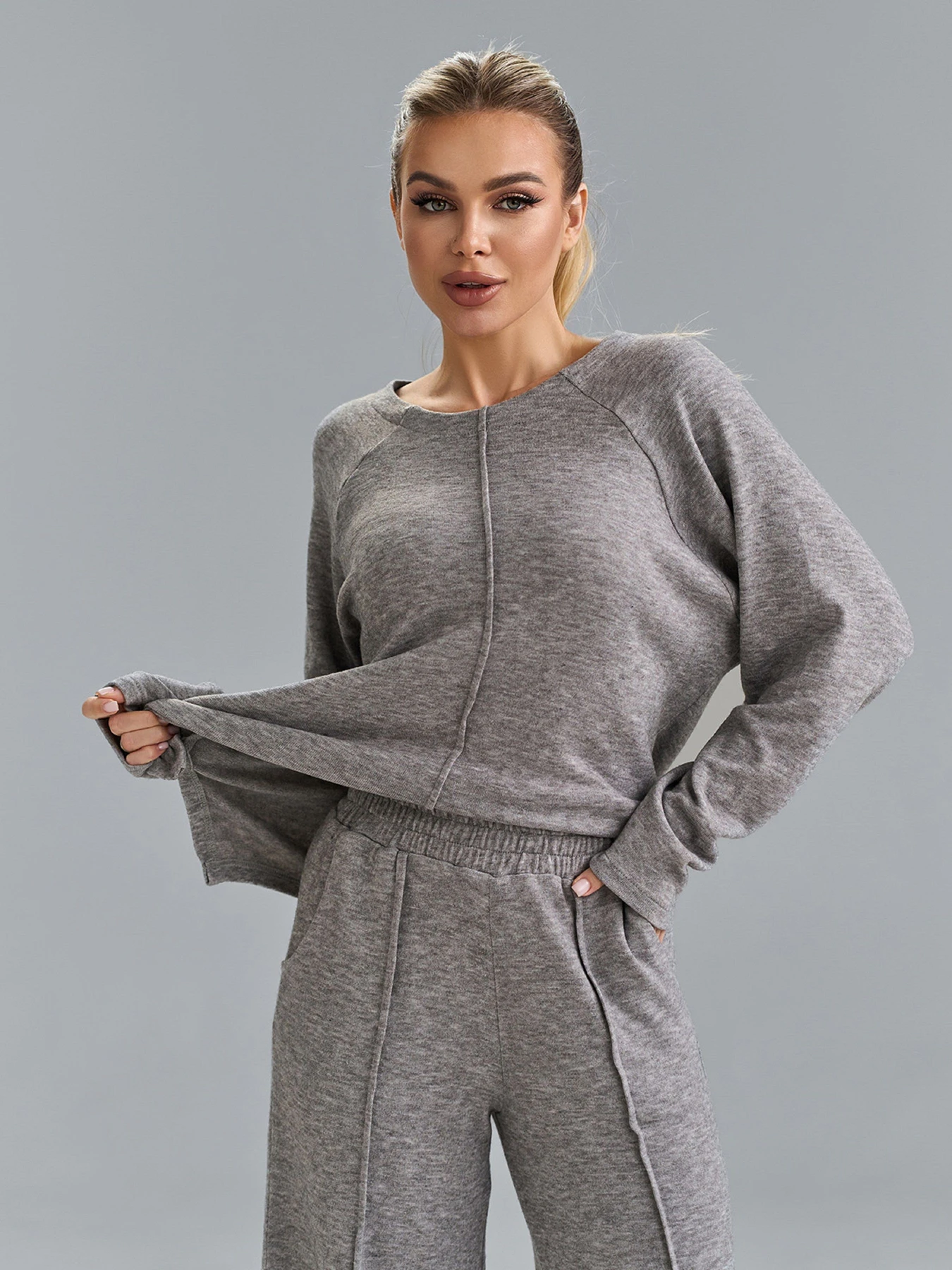 Костюмы ISSA Plus модель 15530_серый Костюмы ISSA Plus модель 15530_серый Фото