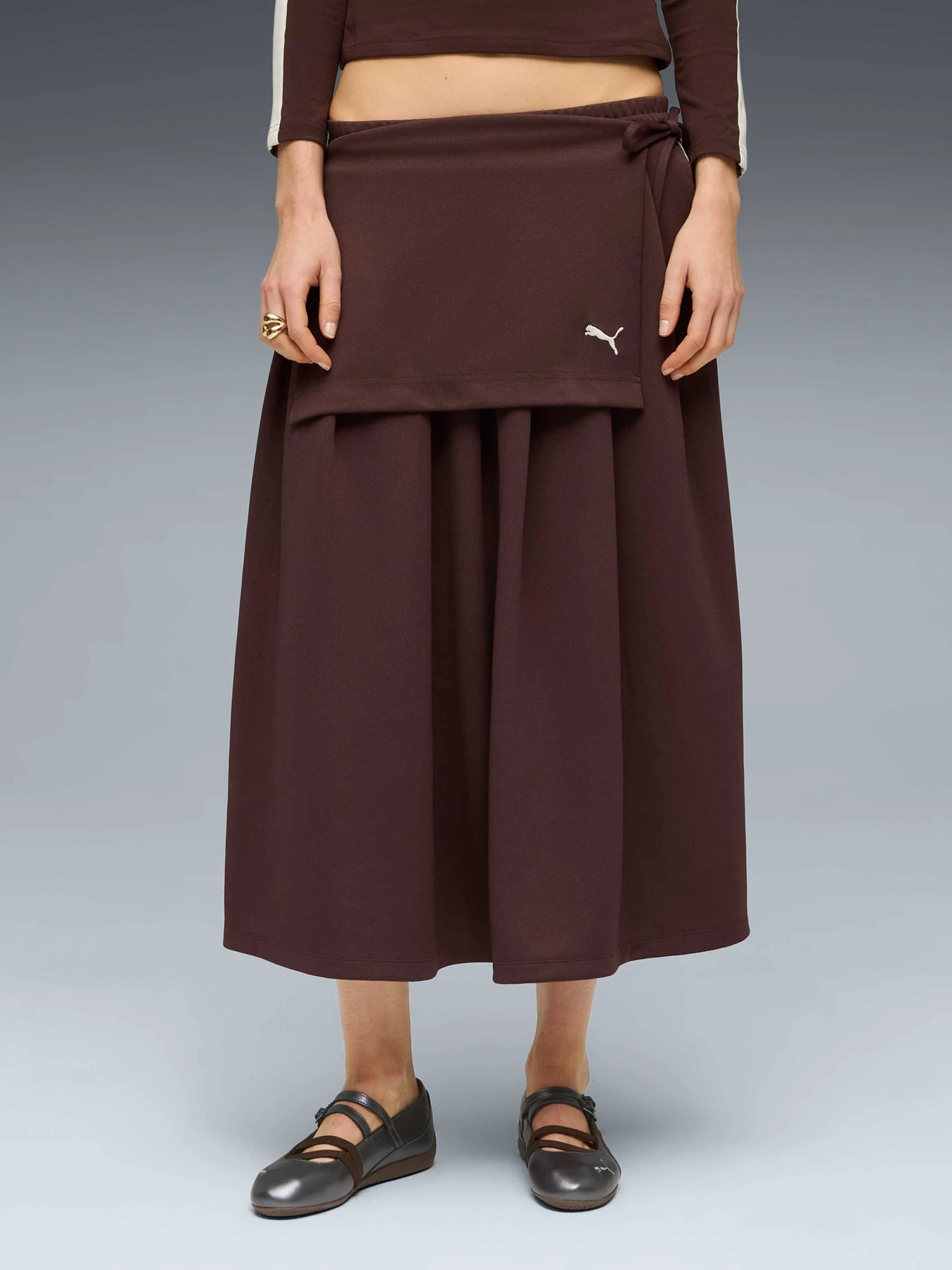 Юбки PUMA T7 Midi Pleated Skirt модель 634622 Юбки PUMA T7 Midi Pleated Skirt модель 634622 Фото