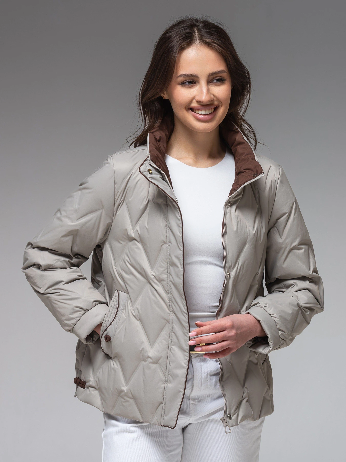 Куртки и дубленки VIVA WEAR модель 88566-milky Куртки и дубленки VIVA WEAR модель 88566-milky Фото