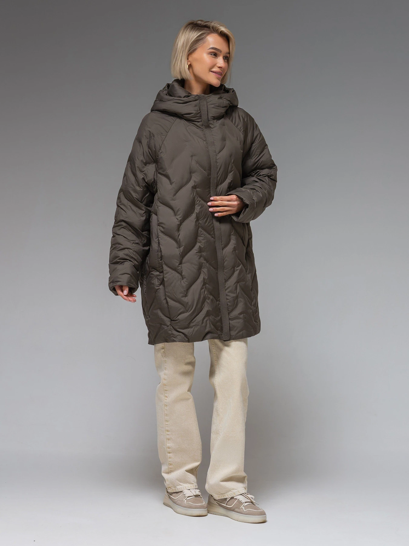 Куртки и дубленки VIVA WEAR модель 6579-khaki Фото