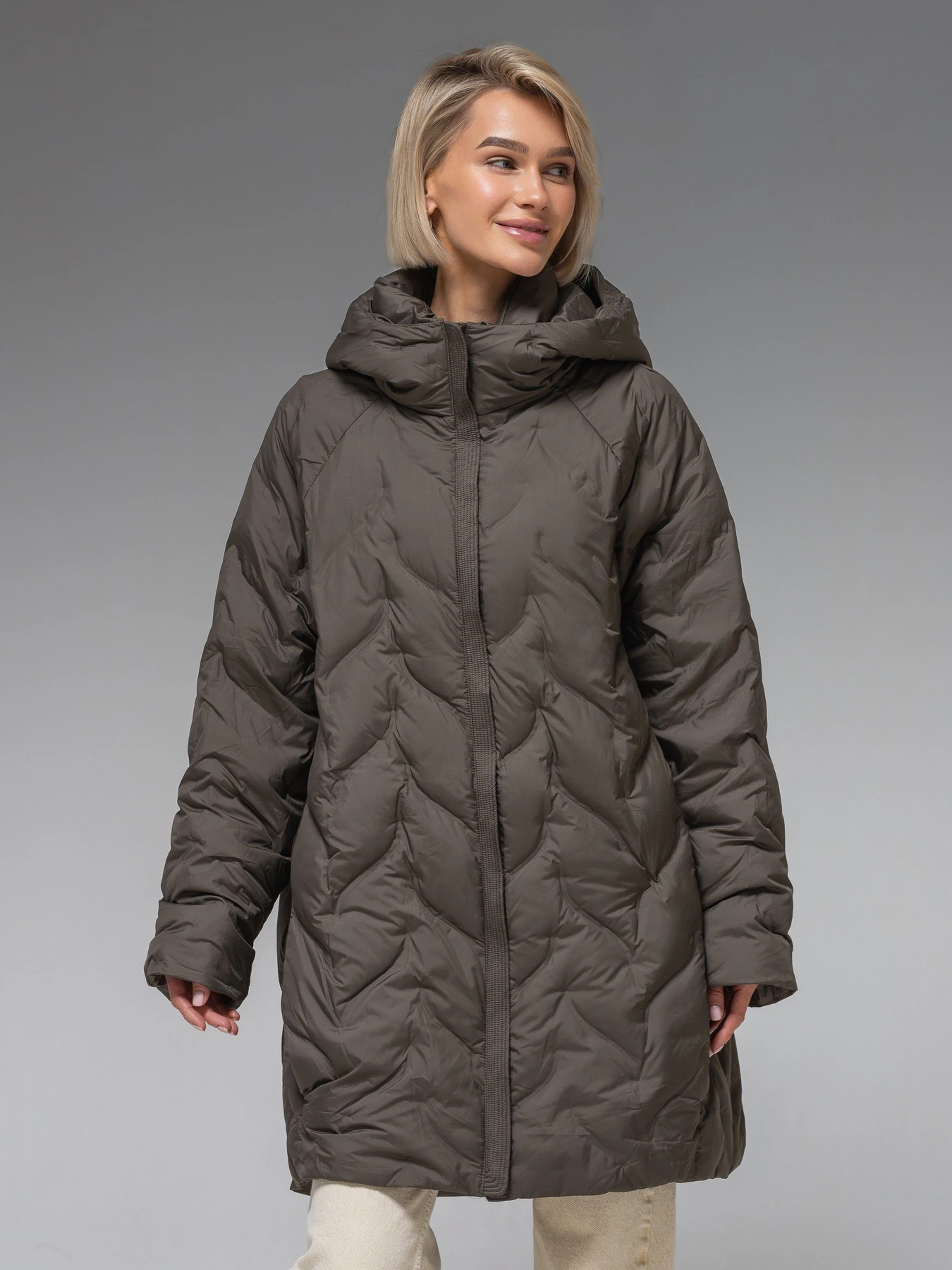 Куртки и дубленки VIVA WEAR модель 6579-khaki Фото