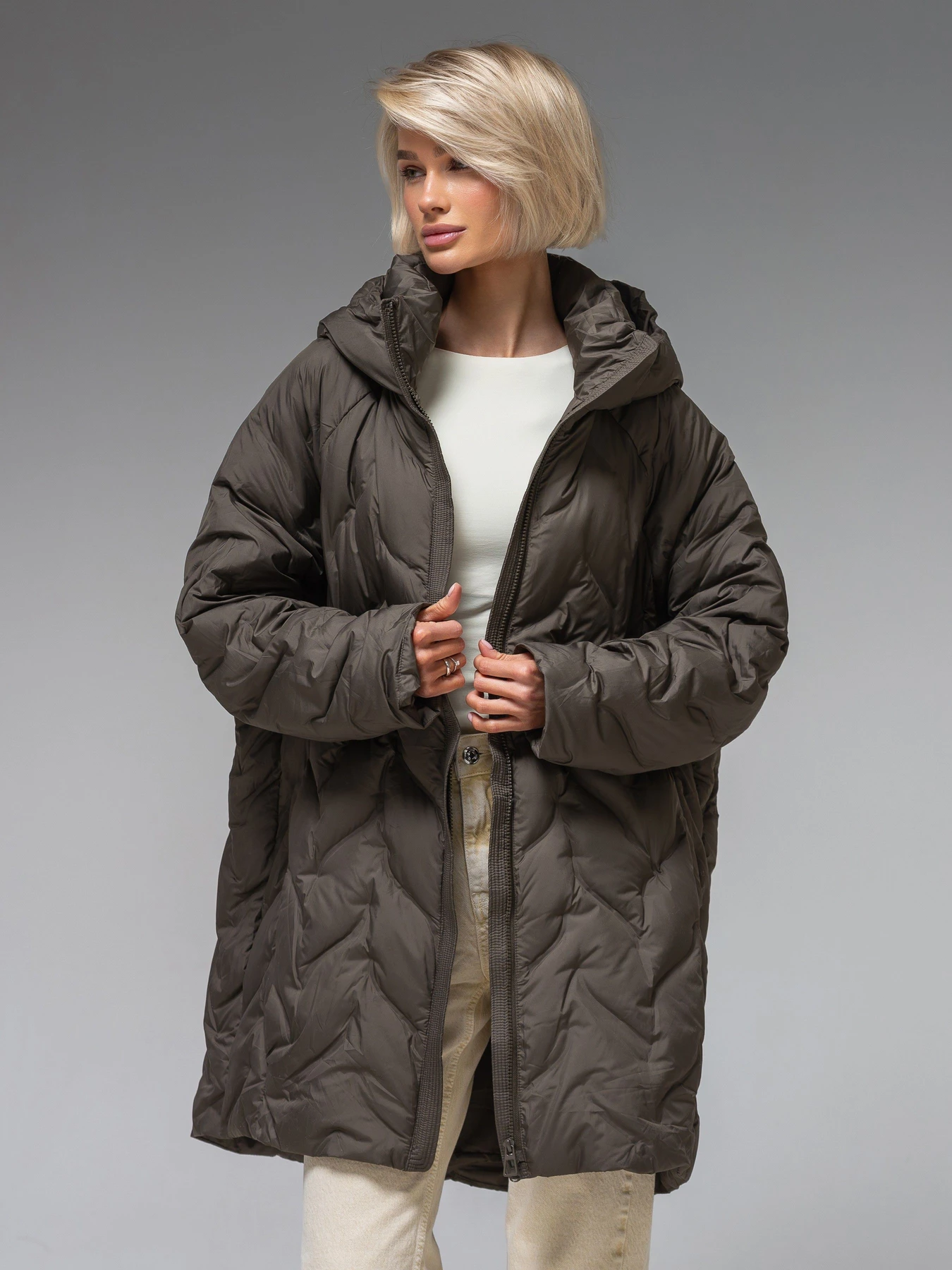 Куртки и дубленки VIVA WEAR модель 6579-khaki Фото