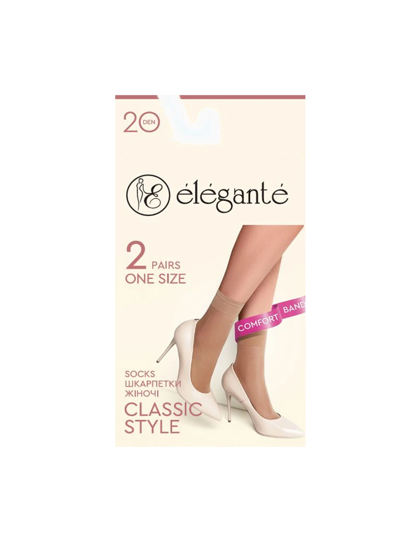 Носки и гольфы Elegante Classic 20 модель EL Classic 20 Фото