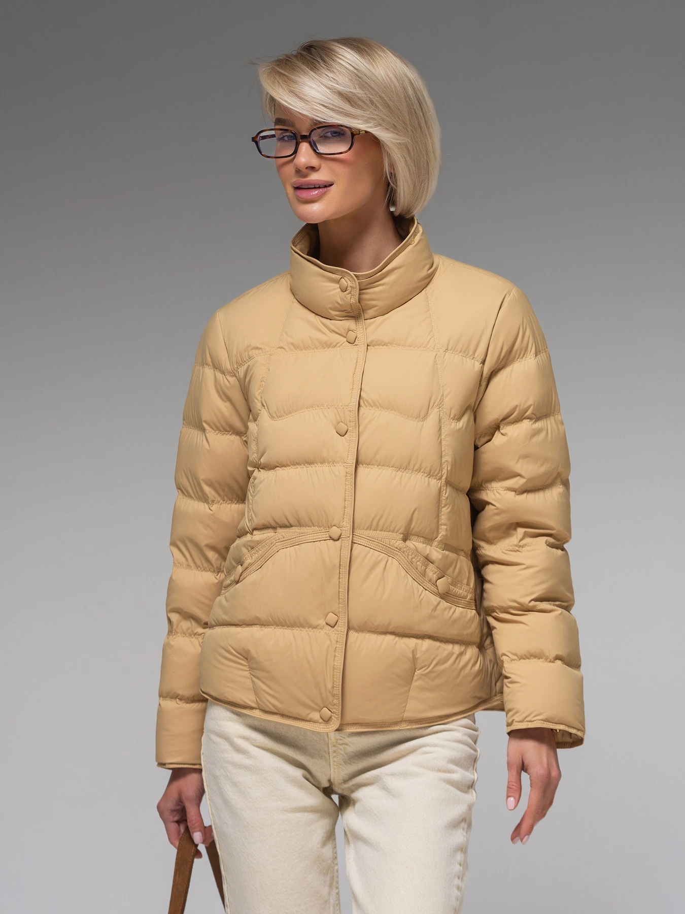 Куртки и дубленки VIVA WEAR модель 6081-beige Фото