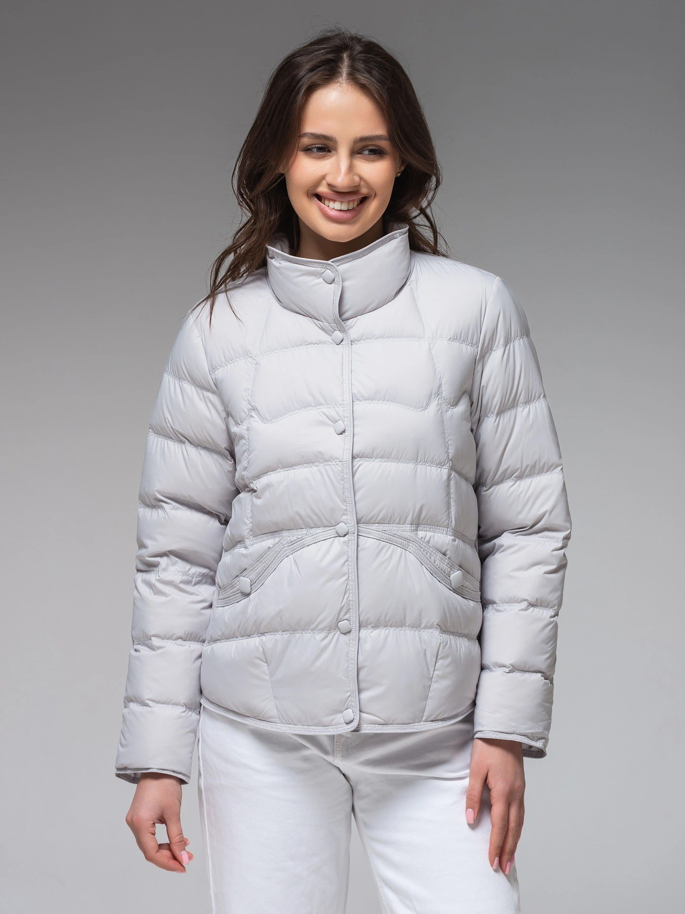 Куртки и дубленки VIVA WEAR модель 6081-light gray Куртки и дубленки VIVA WEAR модель 6081-light gray Фото