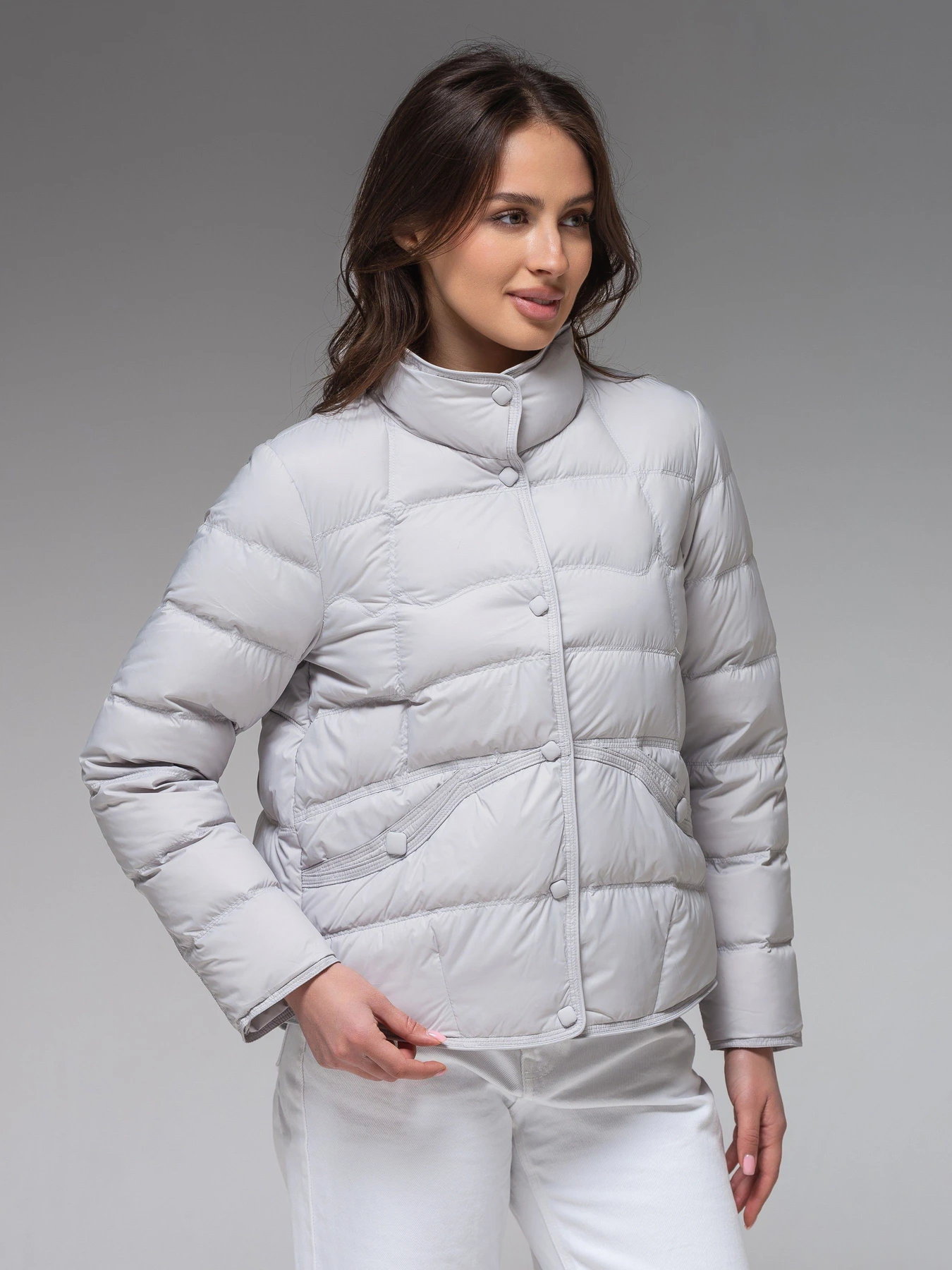Куртки и дубленки VIVA WEAR модель 6081-light gray Куртки и дубленки VIVA WEAR модель 6081-light gray Фото