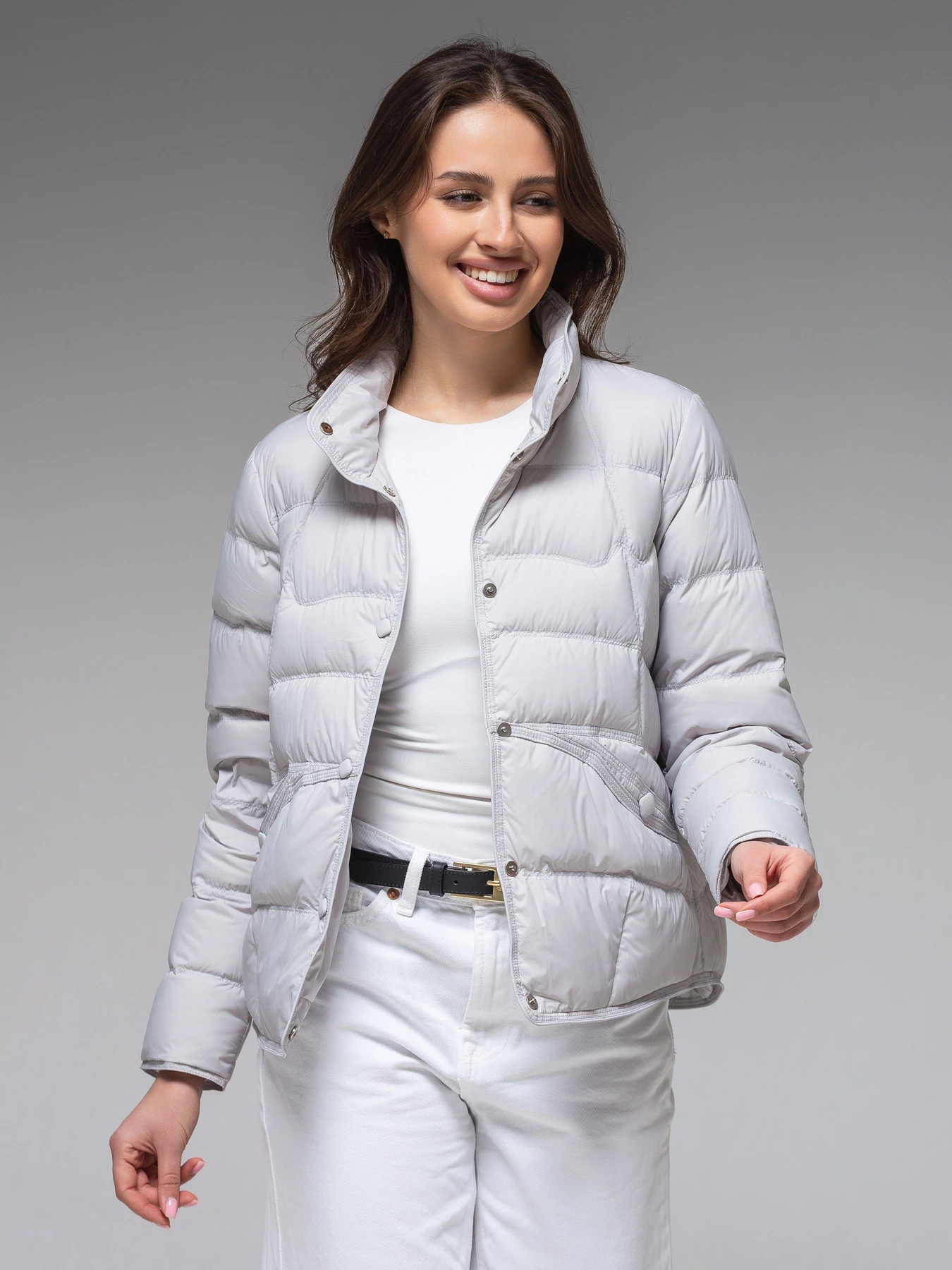 Куртки и дубленки VIVA WEAR модель 6081-light gray Куртки и дубленки VIVA WEAR модель 6081-light gray Фото