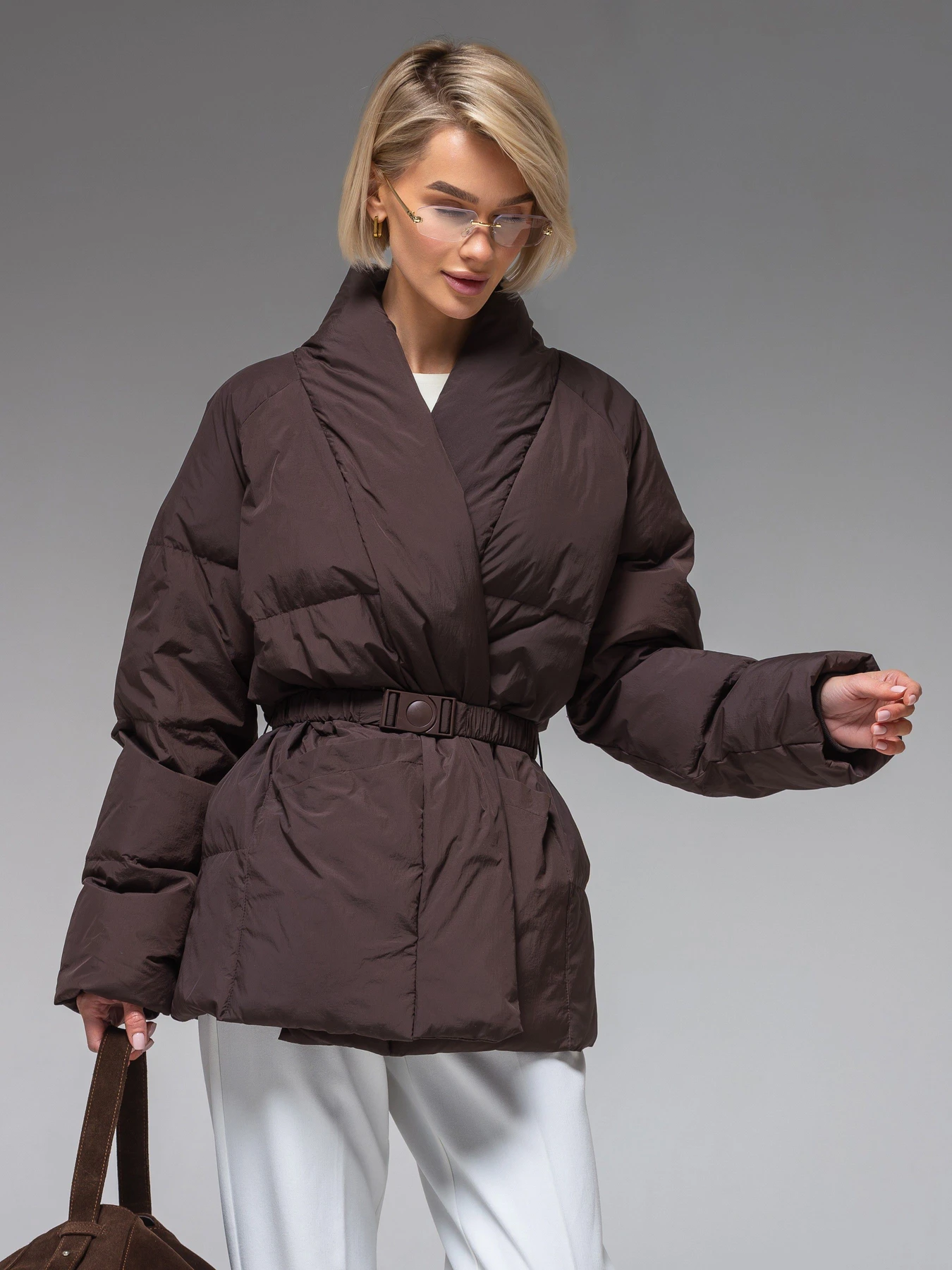Куртки и дубленки VIVA WEAR модель 8866-chocolate Куртки и дубленки VIVA WEAR модель 8866-chocolate Фото