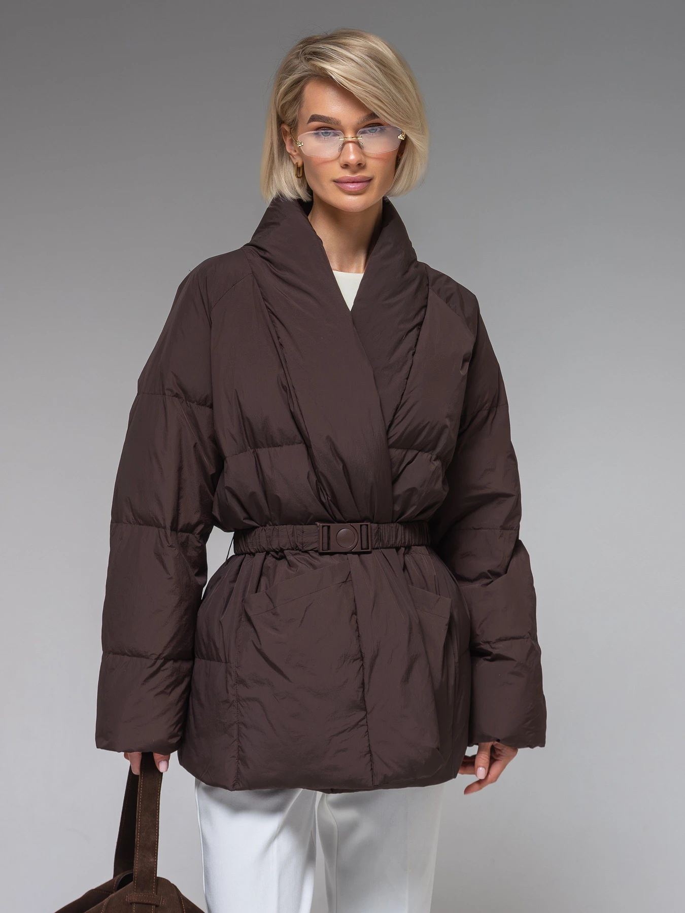 Куртки и дубленки VIVA WEAR модель 8866-chocolate Куртки и дубленки VIVA WEAR модель 8866-chocolate Фото