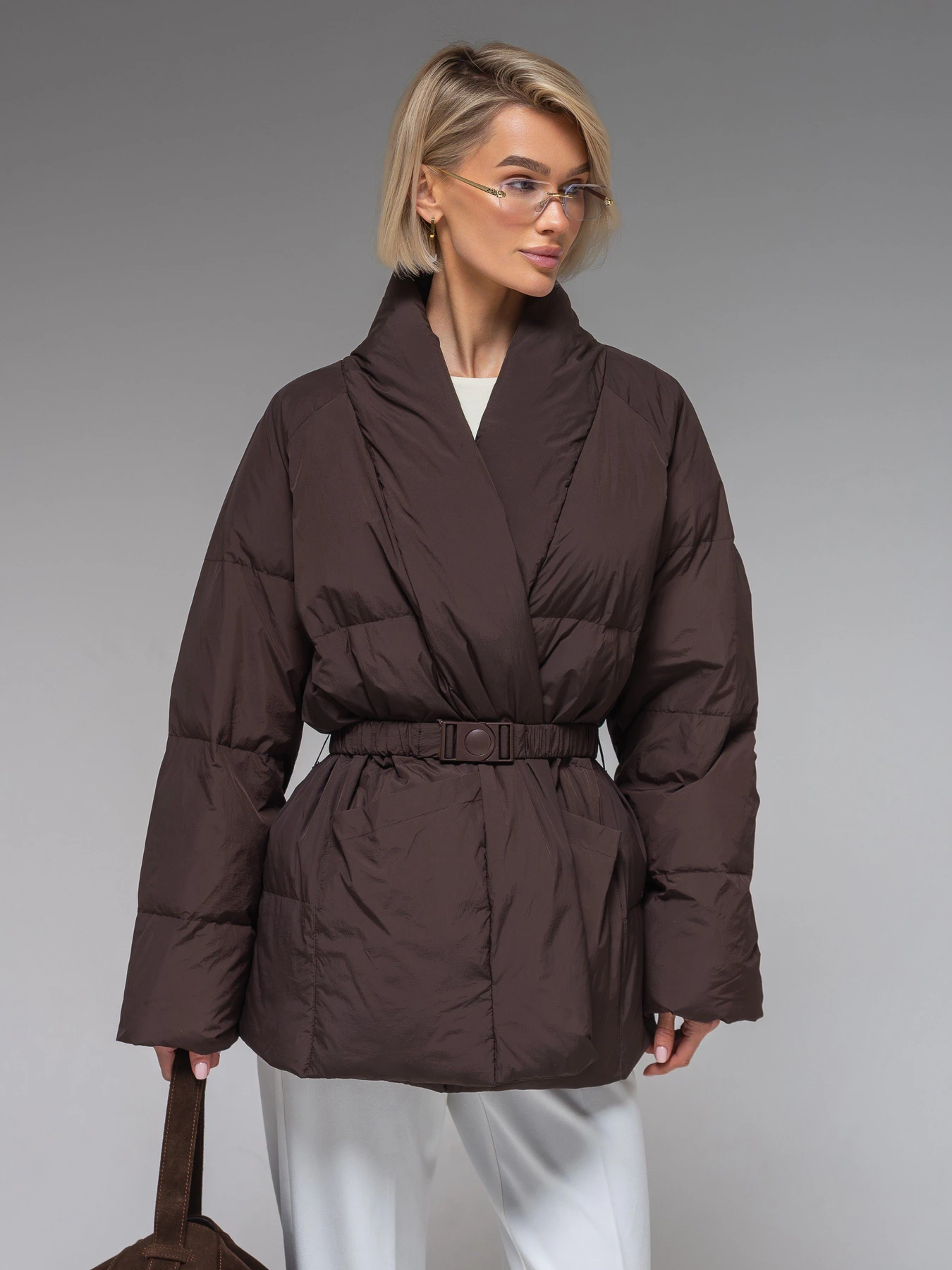 Куртки и дубленки VIVA WEAR модель 8866-chocolate Куртки и дубленки VIVA WEAR модель 8866-chocolate Фото