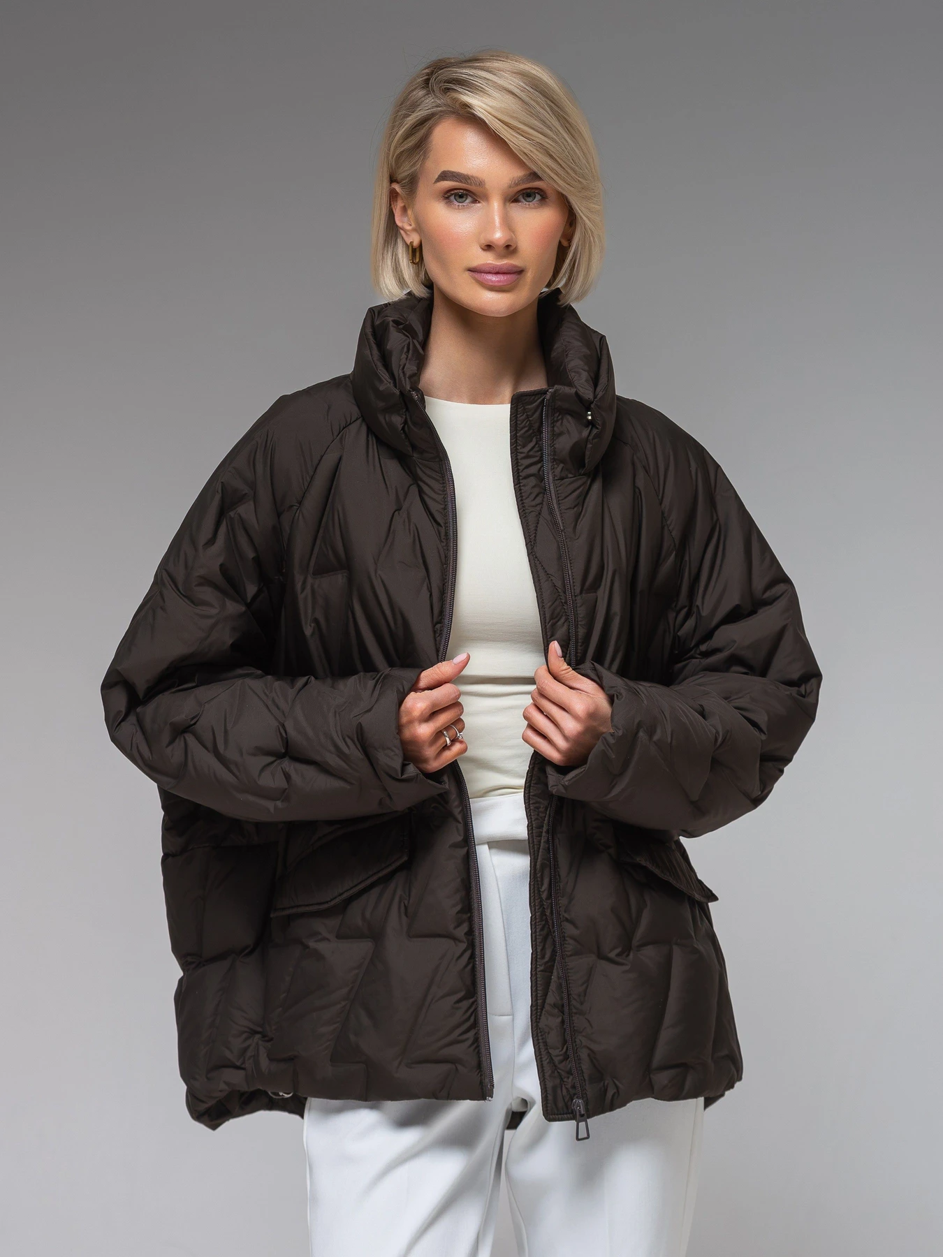 Куртки и дубленки VIVA WEAR модель 6535-chocolate Куртки и дубленки VIVA WEAR модель 6535-chocolate Фото
