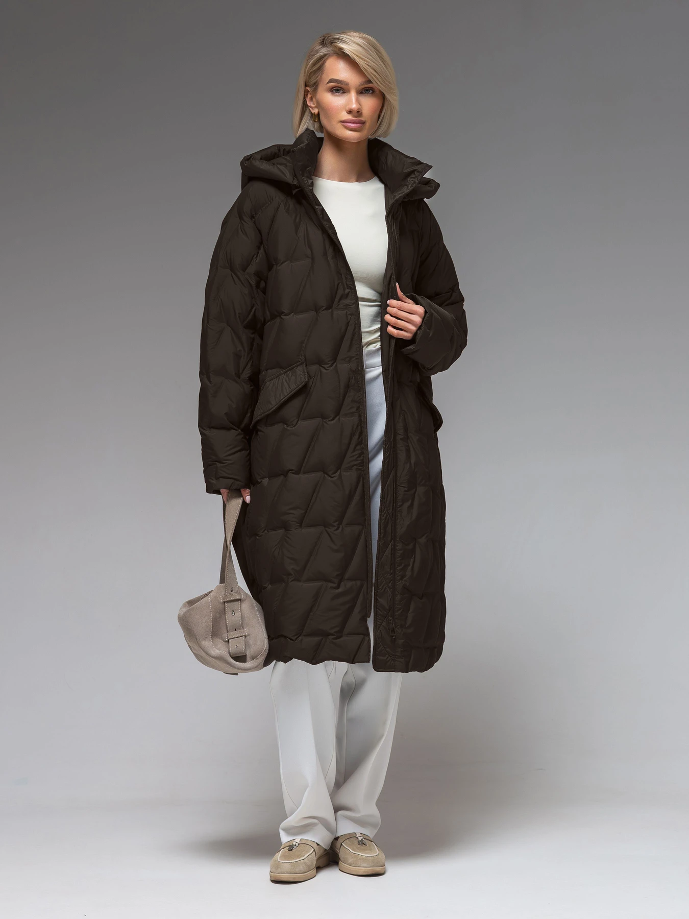 Куртки и дубленки VIVA WEAR модель 6536-chocolate Фото