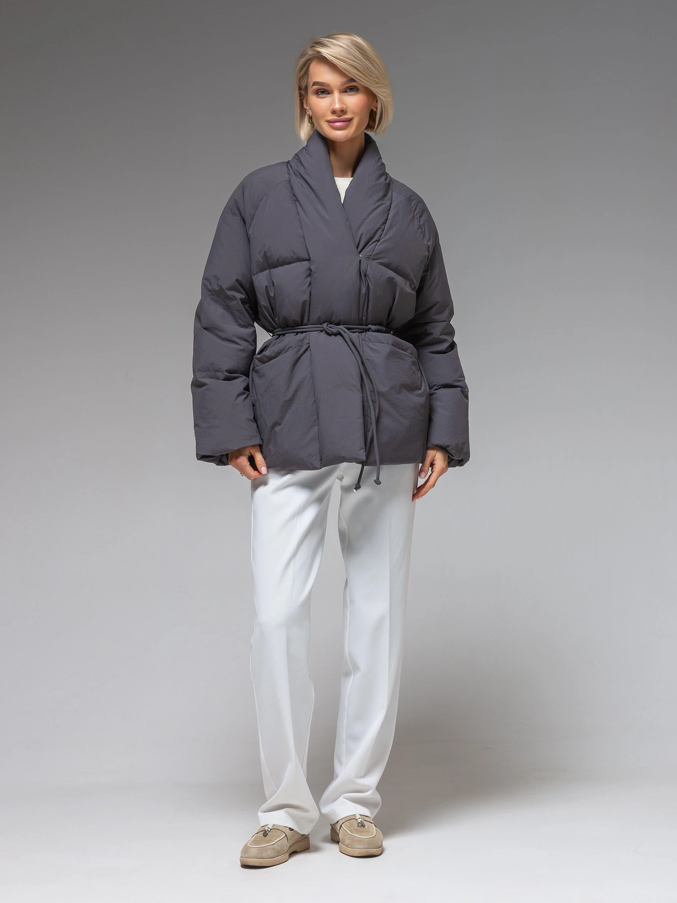 Куртки и дубленки VIVA WEAR модель 186-gray Фото